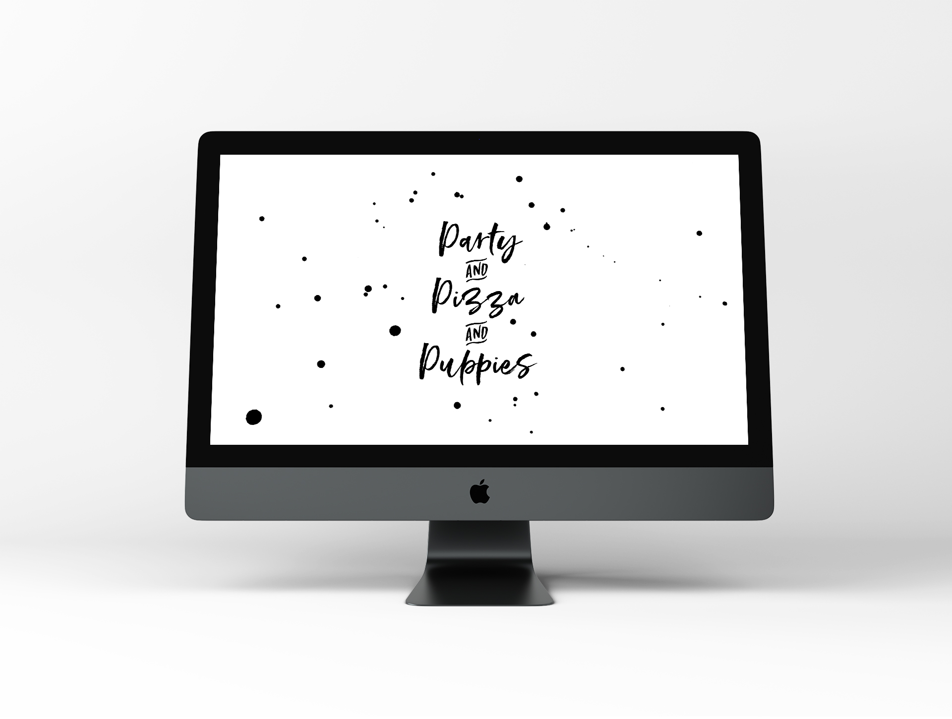 Party & Pizza & Puppies – Dog Wallpaper by Disruptive Dog