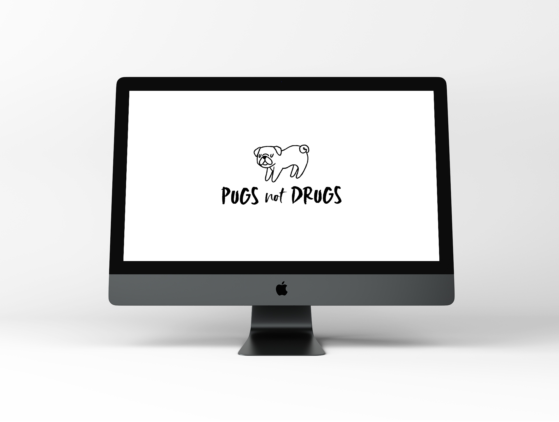 Pugs not Drugs – Dog Wallpaper by Disruptive Dog
